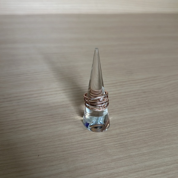 Express Rose Gold Stackable Rings 8 - Picture 2 of 11